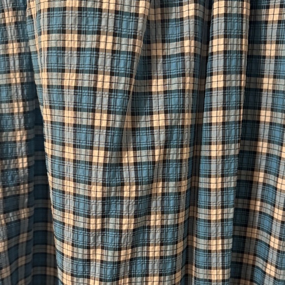 Ganni designer Blue Plaid Women's Dress - Picture 7 of 9